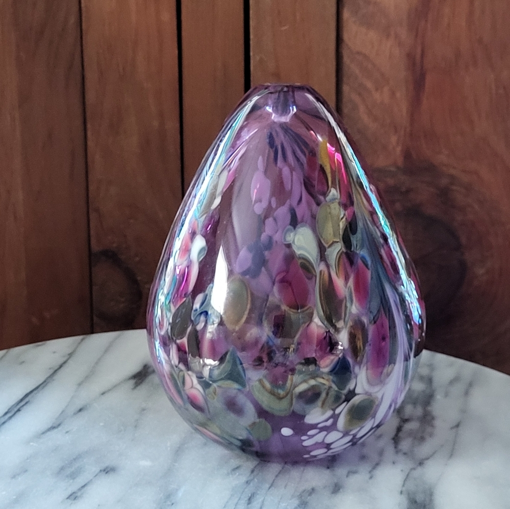 Purple Glass Art Lamp - Picture 11 of 17